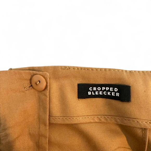 Lafayette 148 New York Women's Cropped Bleeker Pant Size 0 Camel Brown - Picture 3 of 9